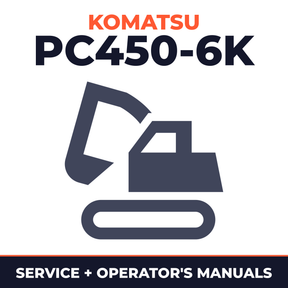 KOMATSU PC450-6K Service & Operating Manual