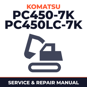 KOMATSU PC450-7K,PC450LC-7K Hydraulic Excavator Service Repair Shop Manual SN K40001 and UP