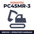 Komatsu PC45MR-3 workshop manual and operation manual