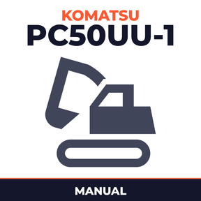 Komatsu PC50UU-1 Excavator Manual