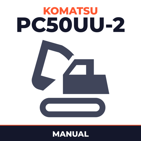 Komatsu PC50UU-2 Excavator Manual