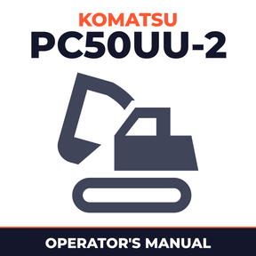 Komatsu PC50UU-2 operation and maintenance manual