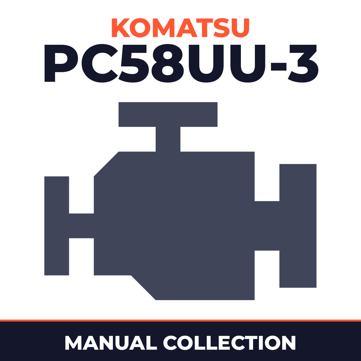 Komatsu PC58UU-3 manuals. Machine,engine & operators manual.