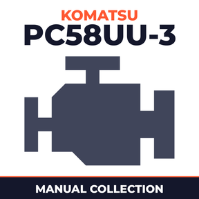 Komatsu PC58UU-3 manuals. Machine,engine & operators manual.