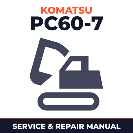Komatsu PC60-7 workshop manual. s/n 45001 to 52373