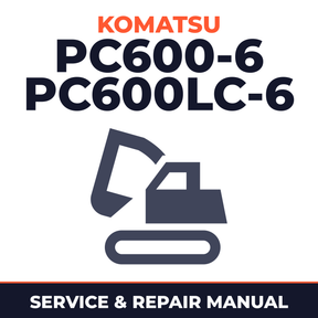 Komatsu PC600-6/PC600LC-6 Excavators Service & Repair Manual