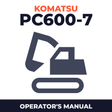 Komatsu PC600-7 operation & maintenance manual
