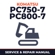 Komatsu PC750-7,PC800-7 shop manual
