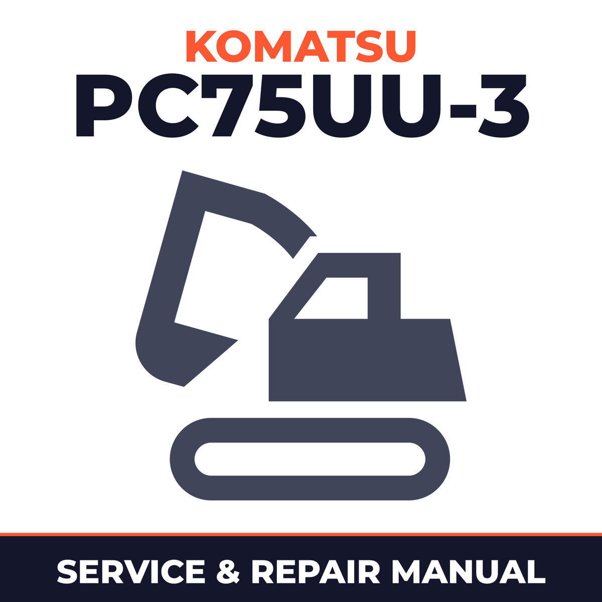 Komatsu PC75UU-3 workshop manual