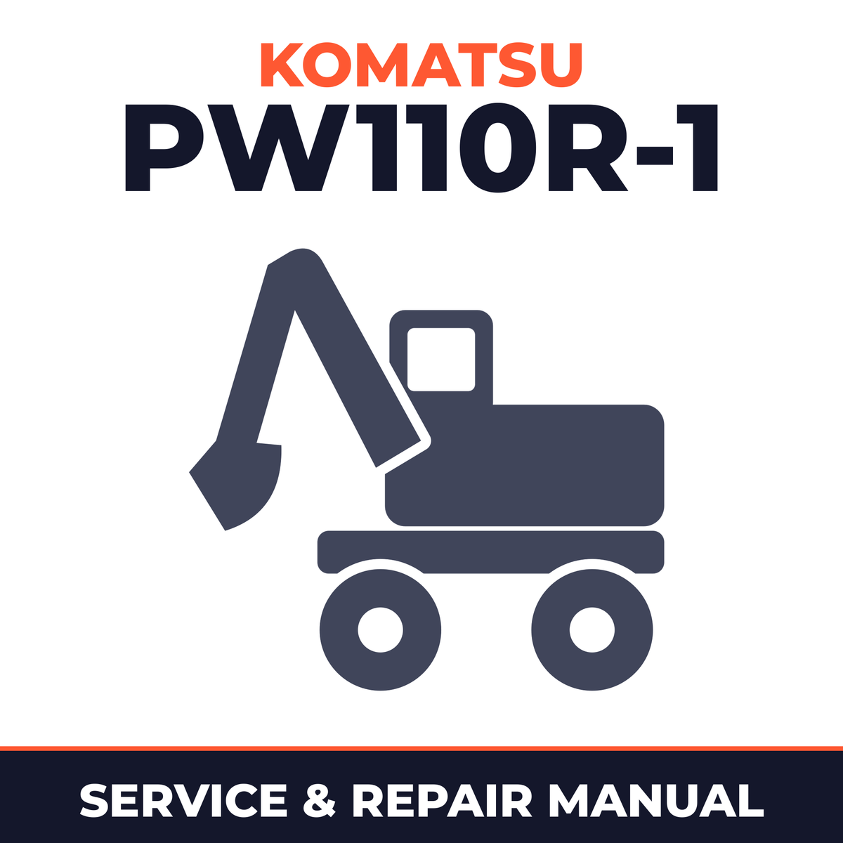 Komatsu PW110R-1 shop manual. s/n 2260010001 and up