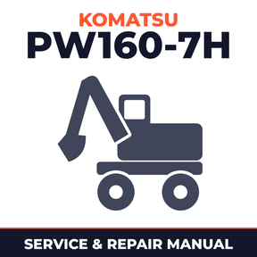 Komatsu PW160-7H Workshop Manual SN H50051 and up