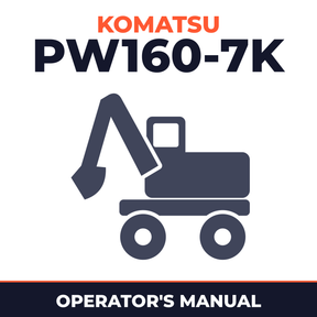 KOMATSU PW160-7K Operation & Maintenance Manual