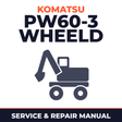 Komatsu PW60-3 wheeld excavator service manual