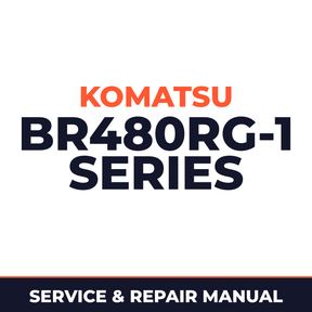 Komatsu Service BR480RG-1 Series Shop Manual Mobile Crusher Workshop Repair Book