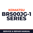 Komatsu Service BR500JG-1 Series Shop Manual Mobile Crusher Workshop Repair Book