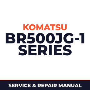 Komatsu Service BR500JG-1 Series Shop Manual Mobile Crusher Workshop Repair Book