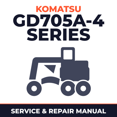 Komatsu Service GD705A-4 Series Shop Manual Motor Grader Workshop Repair Book