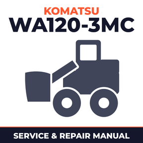 Komatsu Service WA120-3MC Shop Manual Wheel Loader Workshop Repair Book