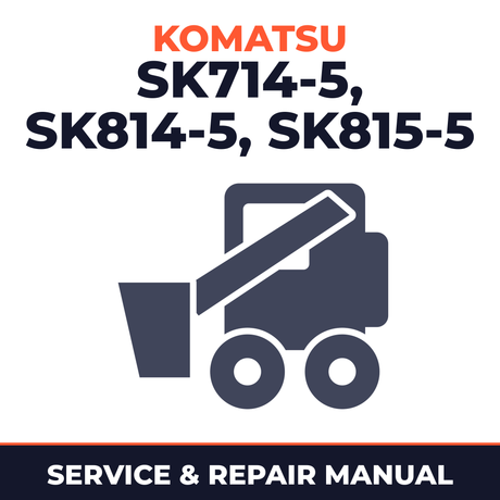Komatsu SK714-5 SK814-5 SK815-5 turbo loader service manual