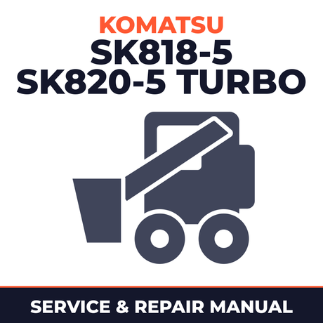 Komatsu SK818-5 and SK820-5 turbo loader service manual