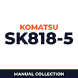 Komatsu sk818-5 manuals. workshop and operators manual
