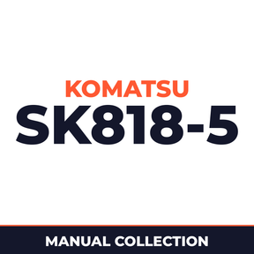 Komatsu sk818-5 manuals. workshop and operators manual