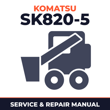 KOMATSU SK820-5 Skid Steer Loader Workshop Manual