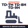 Komatsu TD-7H, TD-8H, TD-9H Dozer Bulldozer Service Repair Workshop Manual (SN: P026055 and up, P036255 and up, P046275