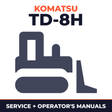 Komatsu TD-8H Crawler Tractor Operation Service & Repair Manual