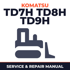 Komatsu TD7H, TD8H, TD9H Dozer Bulldozer Service Repair Workshop Manual (SN: 25501 and up, 35001 and up, 45501 and up)