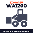 KOMATSU WA1200 6 Wheel Loader SN60001 UP Full Service & Repair Manual