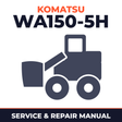 Komatsu WA150-5H Wheel Loader Service Repair Manual - H50051 and up