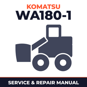 Komatsu WA180-1 Wheel Loader Service Repair Manual INSTANT (SN: 10001 and up)