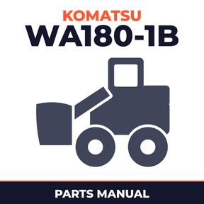 Komatsu WA180-1B Wheel Loader Parts Book