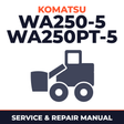 Komatsu WA250-5,WA250PT-5 shop manual