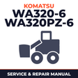 Komatsu WA320-6 WA320PZ-6 (KA SPEC.) Wheel Loader Service Repair Manual - 70001 and up