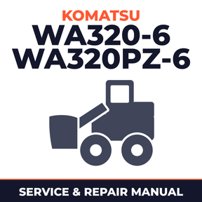 Komatsu WA320-6 WA320PZ-6 (KA SPEC.) Wheel Loader Service Repair Manual - 70001 and up