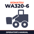 KOMATSU WA320-6 Wheel Loader Operation & Maintenance Manual