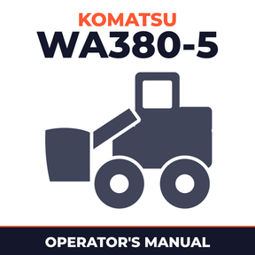 Komatsu WA380-5 operation and maintenance manual
