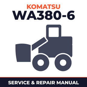 Komatsu WA380-6 Wheel Loader Service Repair Shop Manual (SN H60051 and Up)