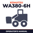 KOMATSU WA380-6H Wheel Loader Operation & Maintenance Manual