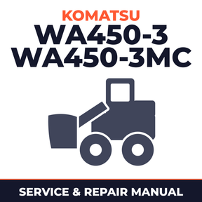KOMATSU WA450-3, WA450-3MC Wheel Loader Service Shop Repair Manual (S/N: A31001 and up, A35001 and up)