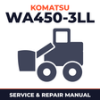 Komatsu WA450-3LL Wheel Loader Service Repair Manual INSTANT (SN: 50305 and up)