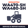 Komatsu WA470-5H WA480-5H Wheel Loader* Factory Service / Repair/ Workshop Manual ! (WA470-5H Serial WA470H50051