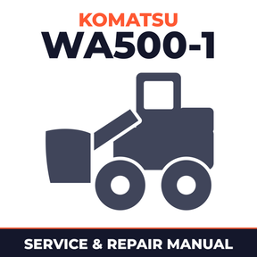 KOMATSU WA500-1 Wheel Loader Service Shop Repair Manual (S/N: 10001 and up)