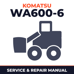 Komatsu WA600-6 Galeo Wheel Loader Service Repair Shop Manual (SN 60001 and Up)