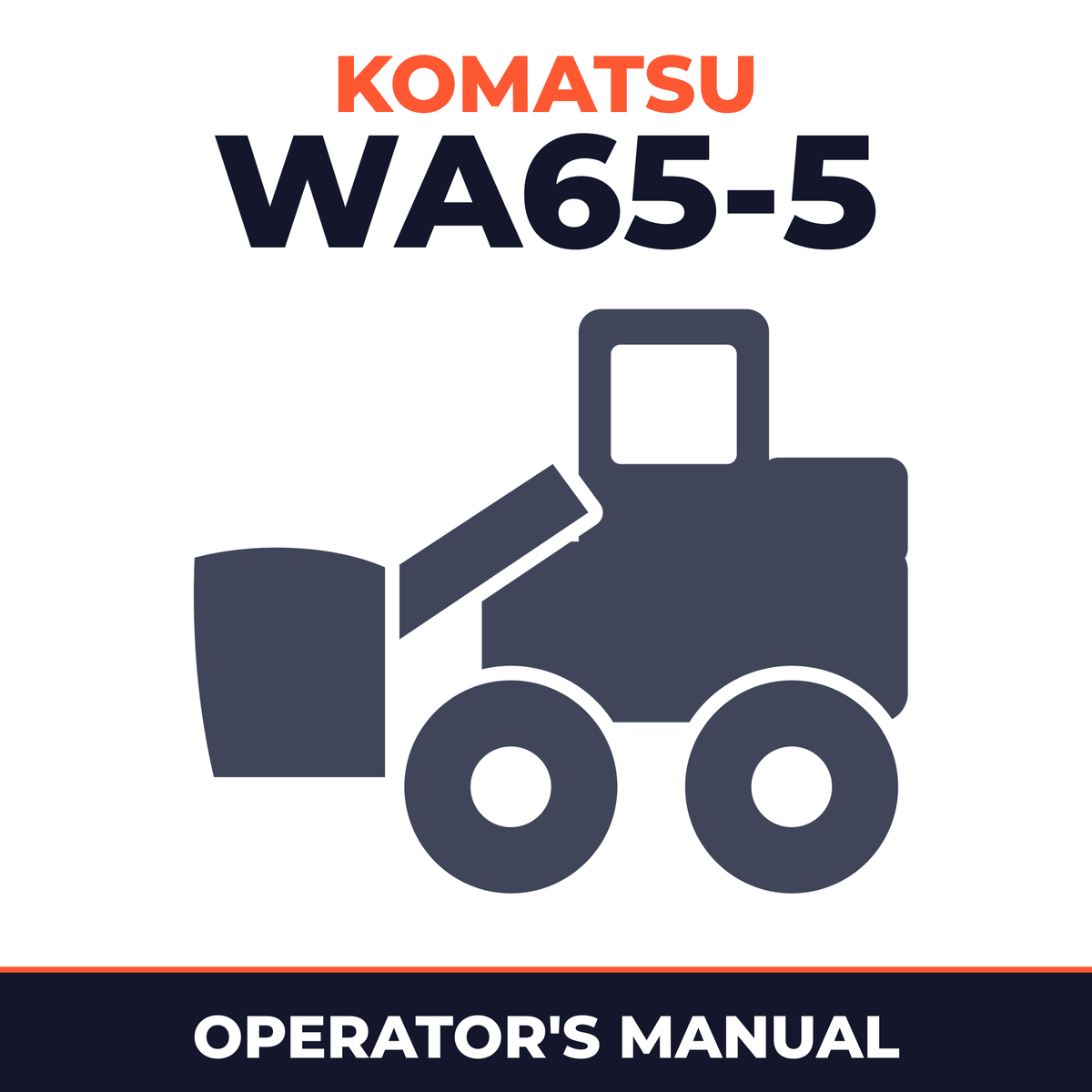 Komatsu WA65-5 operation and maintenance manual