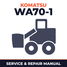 Komatsu WA70-1 shop manual. serial number 10001 and up