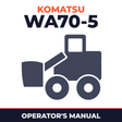 Komatsu WA70-5 Wheel Loader Operation & Maintenance Manual (SN H50051 and up)