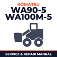 KOMATSU WA90-5, WA100M-5 Wheel Loader Service Shop Repair Manual
